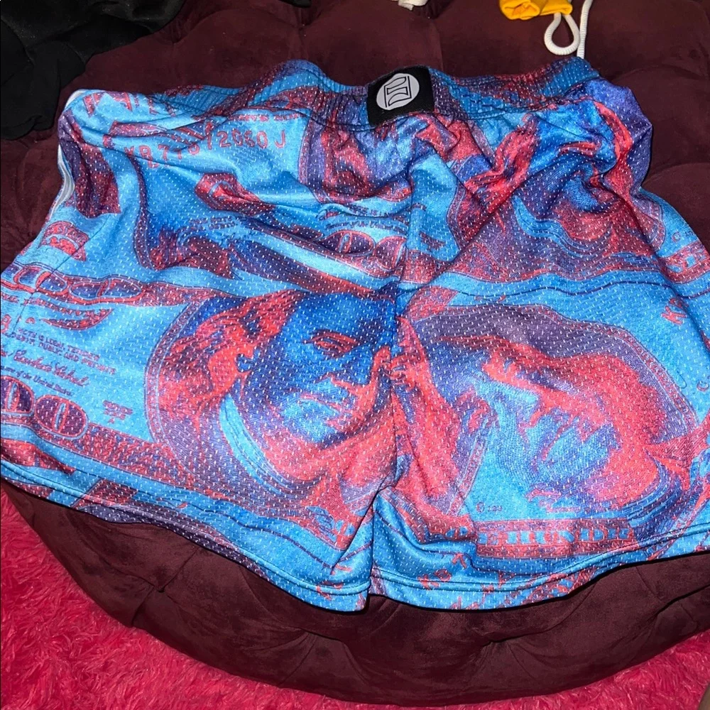 Colorful Graphic Swim Trunks - Picture 2 of 2